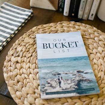 The cover of the Our Bucket List booklet