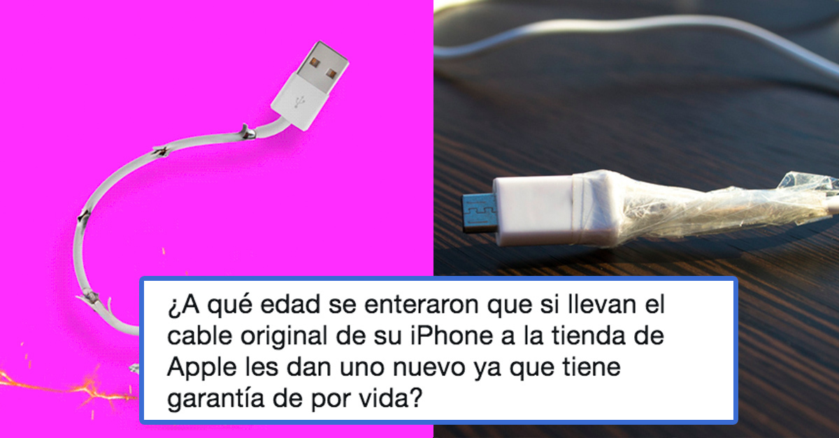 Tierra Regeneración Molester Lamento informarles que el rumor de que puedes cambiar tu cable viejo de  iPhone sin costo es FALSO