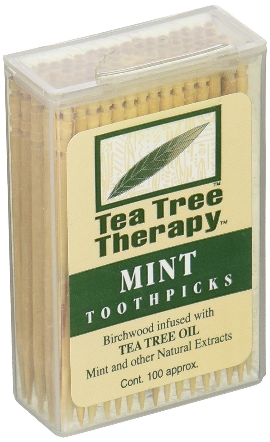 Promising review: "I'm hooked! These are great to have in your car not only because it's a toothpick, but because it also freshens your breath. The more you chew them, the better they taste! The tea tree oil is a natural bacteria fighter, so double win." —G.H. Get a pack of 100 from Amazon for $5.70.