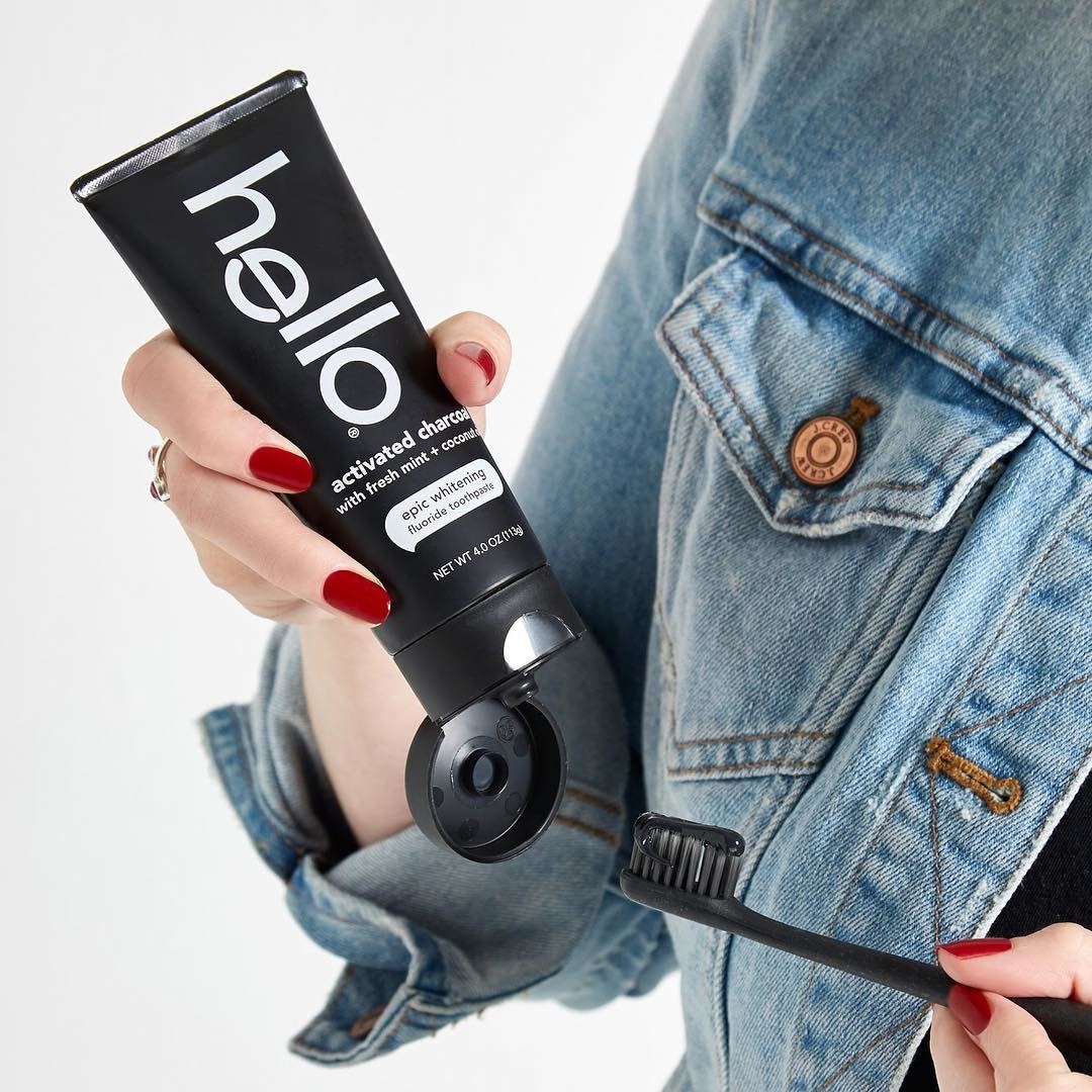 Promising review: "This is honestly so much better than the charcoal powder! It's less messy, leaves your breath fresh for hours, and I have noticed my teeth have gotten whiter to the point where I've gotten compliments on them. I use this daily with no sensitivity issues, either!" —B_OblivionGet it from Amazon for $4.82.