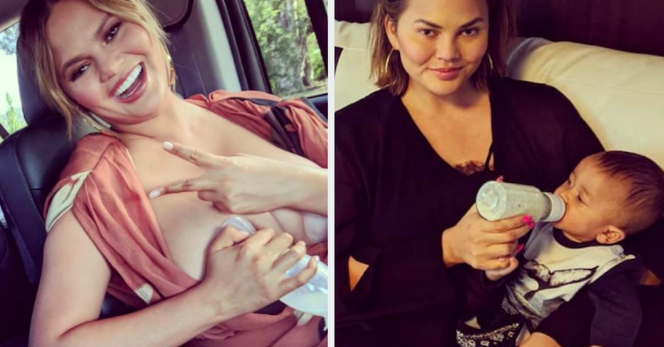 Chrissy Teigen Clapped Back After Being Shamed For Not Breastfeeding