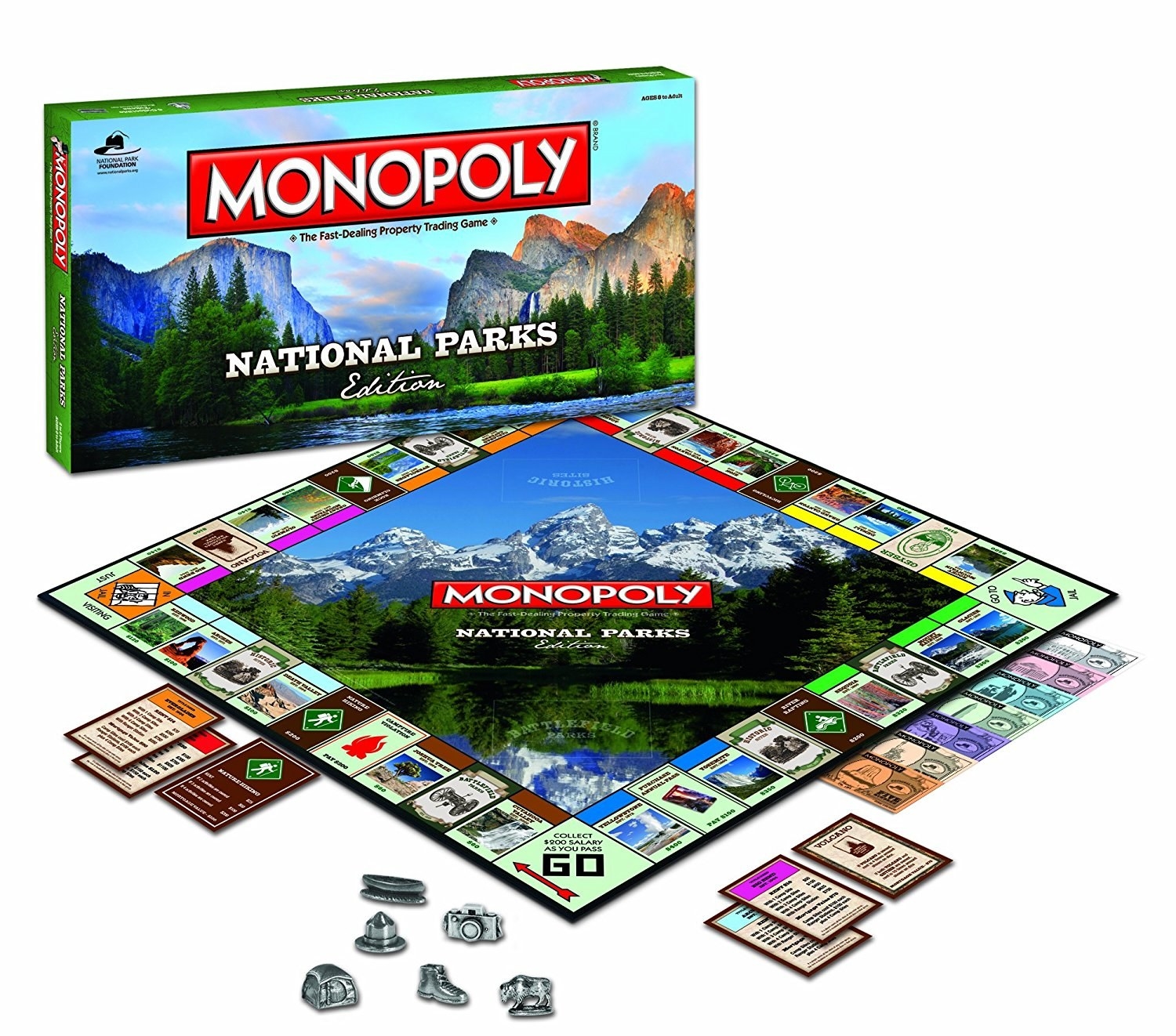 Promising review: "If you are into hiking and seeing the natural beauties of the world, this brings a whole new life to Monopoly. I have hated all Monopolies except the original until I gave this one a try. AWESOME! The back of the property cards even give you a little knowledge about the parks. The chance cards (battlefield and historic sights) are cool, too." —bigHYDEGet it from Amazon for $32.30.