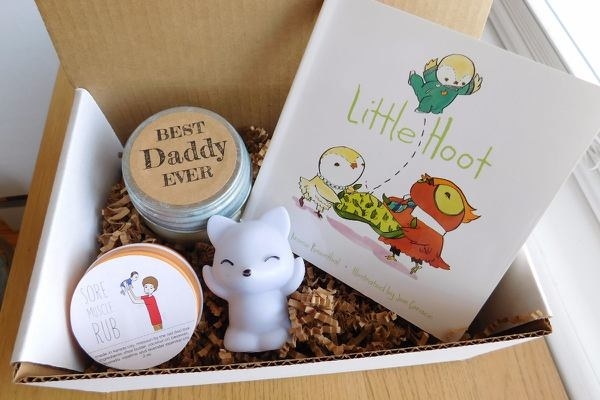 Each box is filled with fun and useful products welcoming a dad to fatherhood. This one is available as a subscription box as well.Get a standard box from Cratejoy for $25, or the deluxe box for $40.