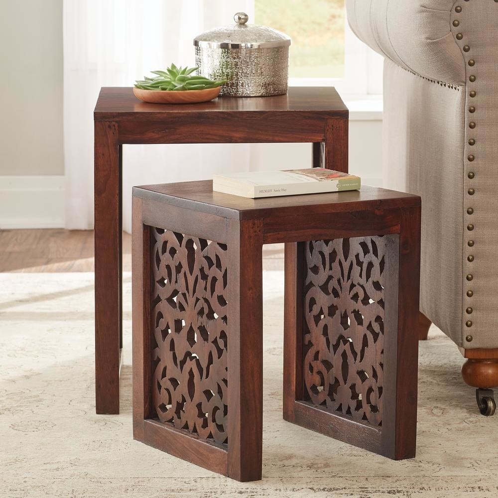 These are made of solid Himalayan sheesham wood.Price: $135.38+ (originally $180.37; available in two finishes)