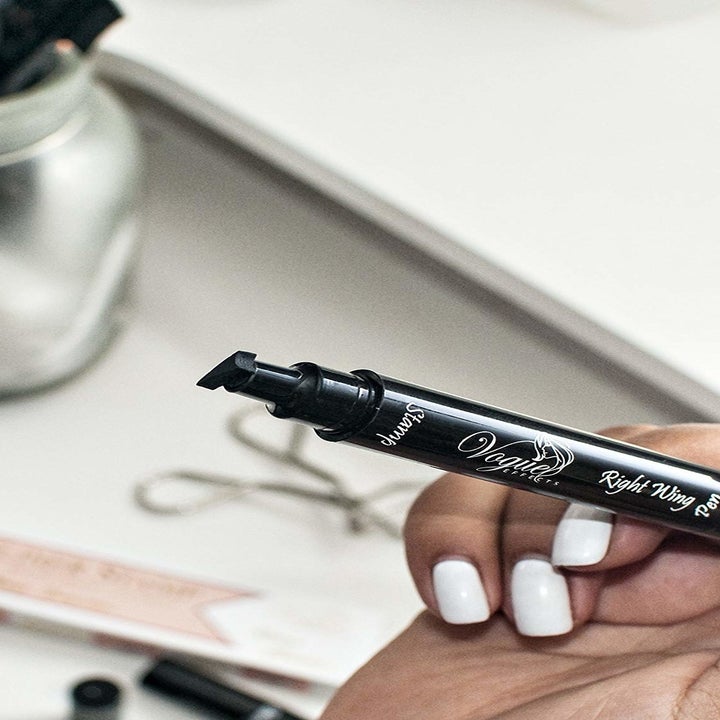 If You Hate Doing Winged Eyeliner You 100 Need This Cat Eye Stamp