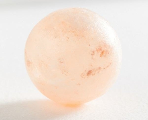 The orange-tinged ball