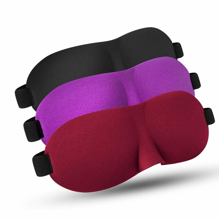 The black, purple, and red masks