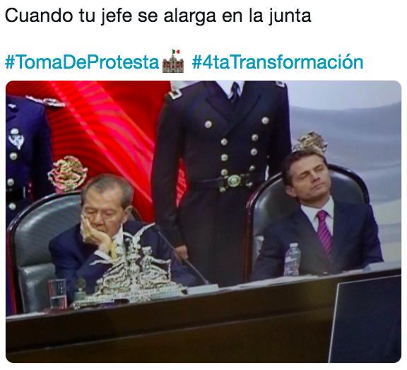 28 Memes que resumen el primer día de la cuarta transformación