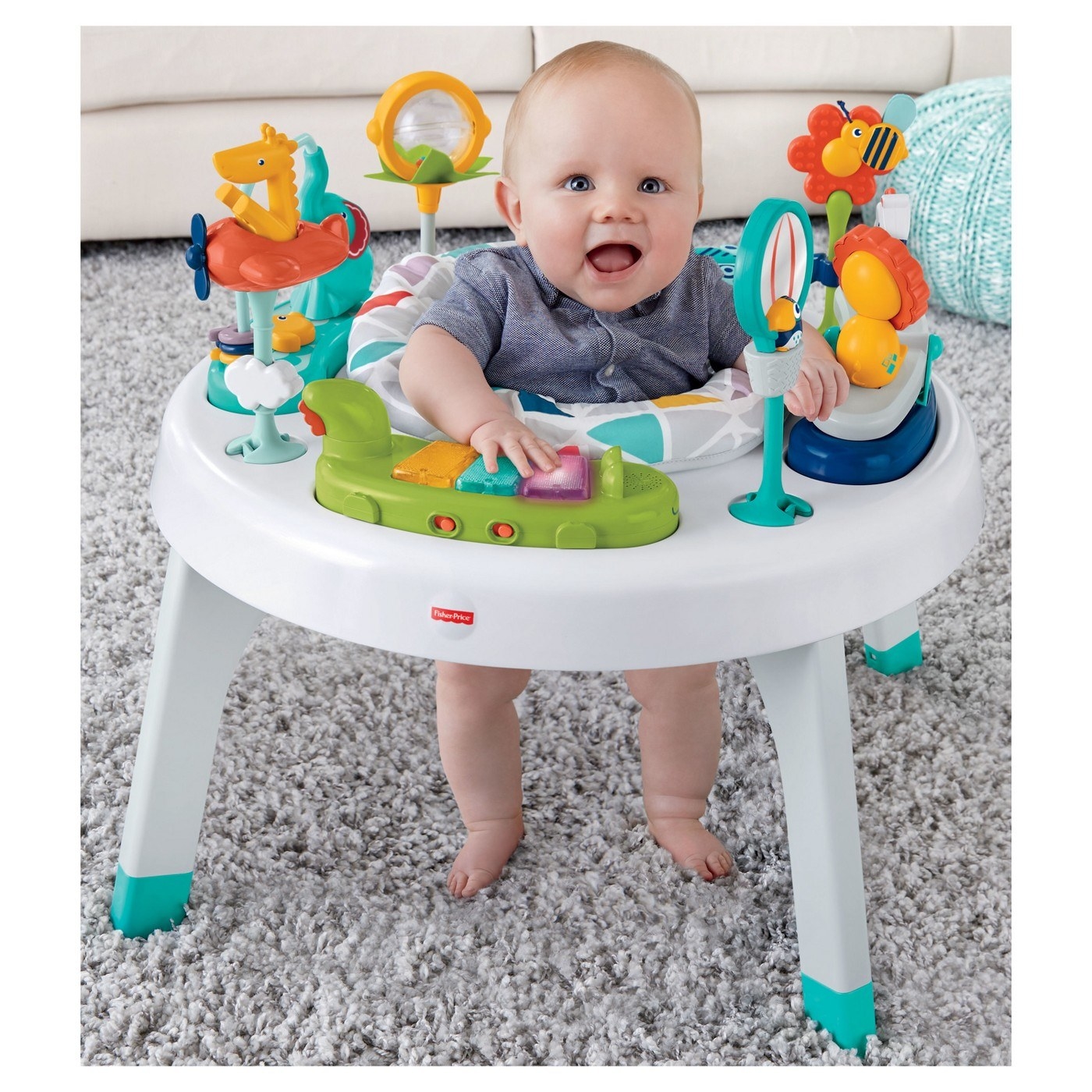 baby activity table with train