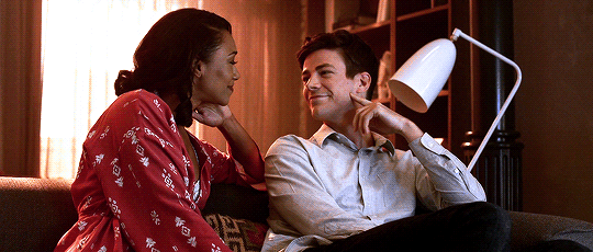 "It's just so beautiful to see a couple that are genuinely best friends and truly trust each other. Whenever Barry needs a boost while out fighting villains, he thinks about Iris, and it makes him stronger — she's his lightning rod! They always love and support each other no matter what, and it's just so heartwarming to watch." —yeahthatsoundsaboutright