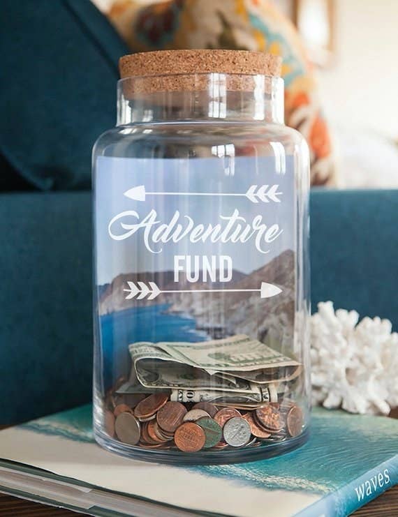Promising review: "Absolutely love this jar! Great product, easy to use, and it was easy to communicate with shop owner when I had questions. I would totally recommend!" —Isabel LongeneckerGet it from WestridgeART on Etsy for $2.72+ (available in 10+ styles and colors).