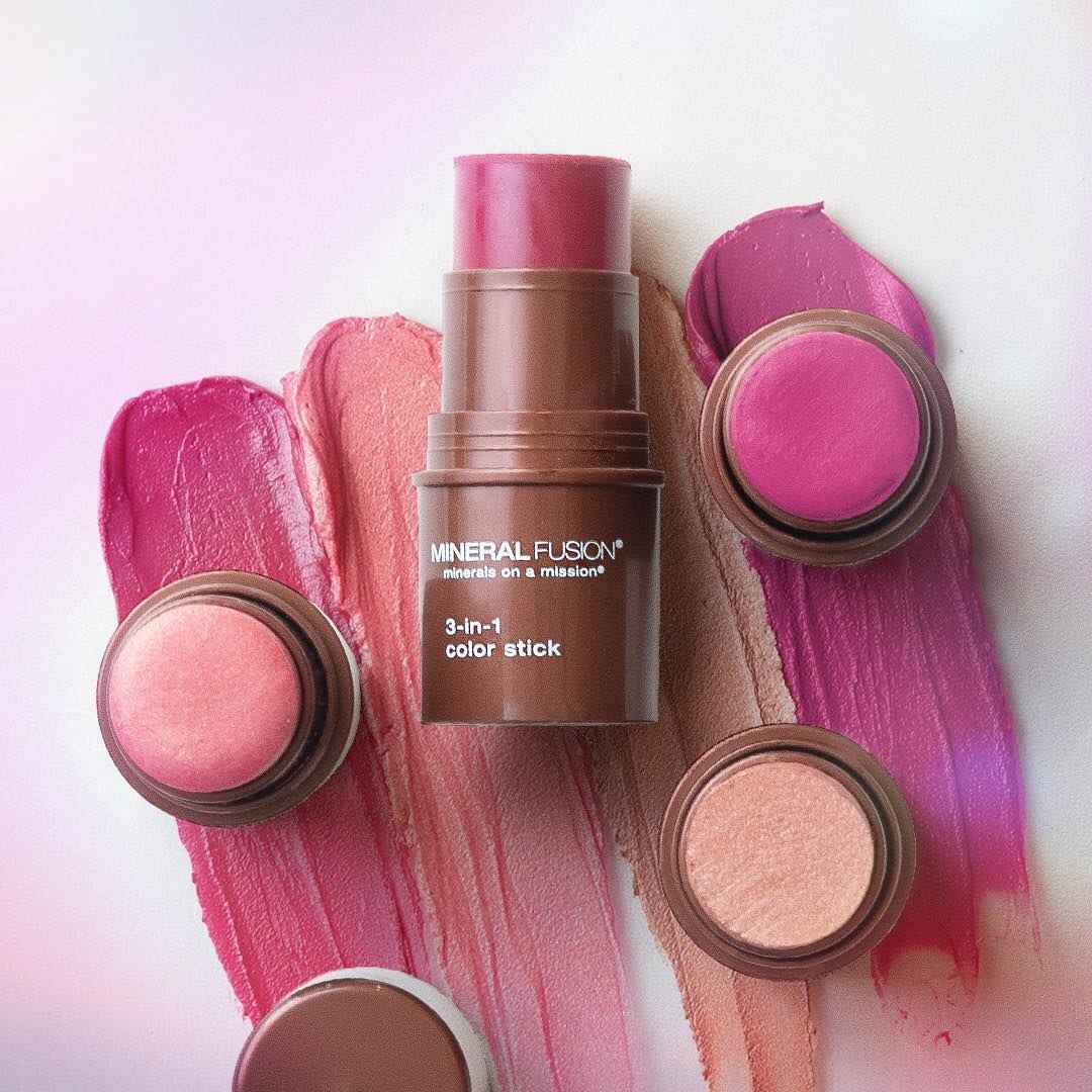 Promising review: "This is a great color for us dark-skinned Black women. It gives a nice hint of berry on the cheeks and lips because it's heavily pigmented. As for eye color, I found it a bit too oily. Still, if you're a five minute face kind of chick like me, this is a definite essential. And the color lasts. It's also very portable, so I just pop it into my bag for a quick touchup when needed." —FountainPenDivaGet it from Amazon for $15.61+ (available in three shades).
