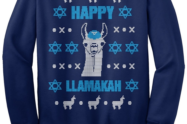 Llama hanukkah outlet sweater