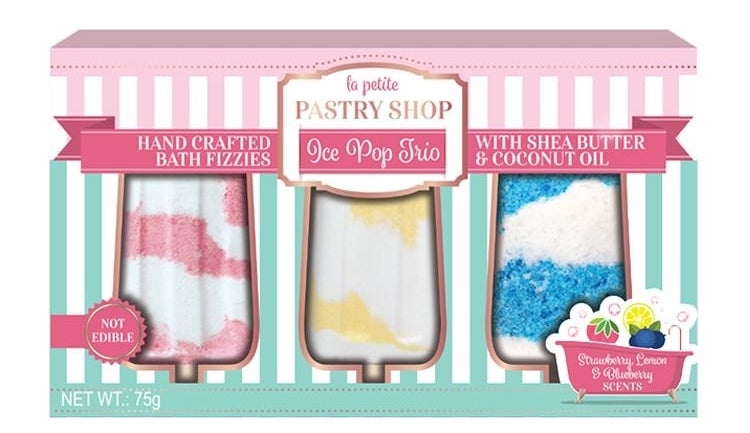 Each box comes with one strawberry, one lemon, and one blueberry fizzy.Get the set of three from Forever 21 for $8.90.