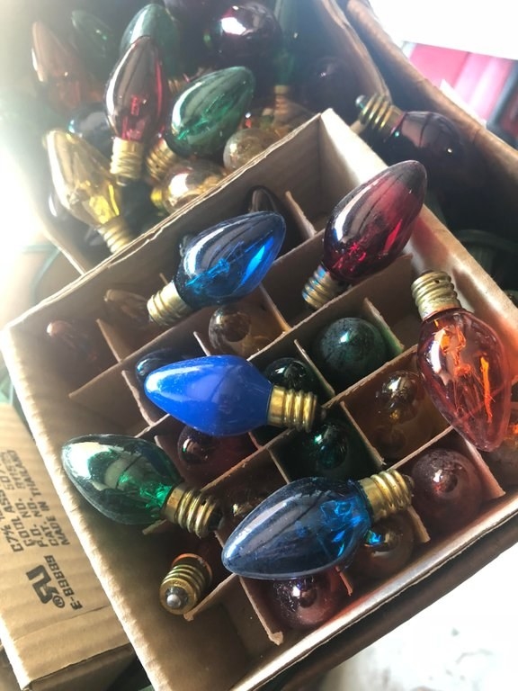 Christmas lightbulbs