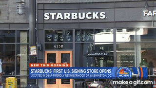 • Starbucks opened its first Signing Store in D.C., staffed and managed by Deaf or Hard of Hearing employees, with the goal of better serving the capital district’s large Deaf/ HoH population. All Signing Store partners will be fluent in American Sign Language (ASL) to drive greater connection with the Deaf and hard of hearing community• Lyft introduced a new feature called Amp to help Deaf drivers, it’s a bar on the dashboard that says the passenger’s name. Amp is the latest feature Lyft has added in association with the National Association of the Deaf, including an automatic text sent to riders notifying them if their driver is Deaf or Hard of Hearing so they know to communicate through text. • One sweet ice cream shop in Indiana called Fundaes Ice Cream and Sweets had their whole staff learn ASL because the owners’ daughter was born deaf.