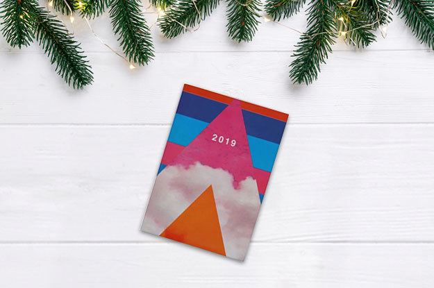 Or if you prefer getting them a smaller diary with a focus on the day, and not the week, this pocket-sized 2019 diary would be perfect for them. Each page comes with a mini timetable from 8 AM to 7 PM so they could easily see their meetings on one tiny page. Get it here on Paperchase, £7