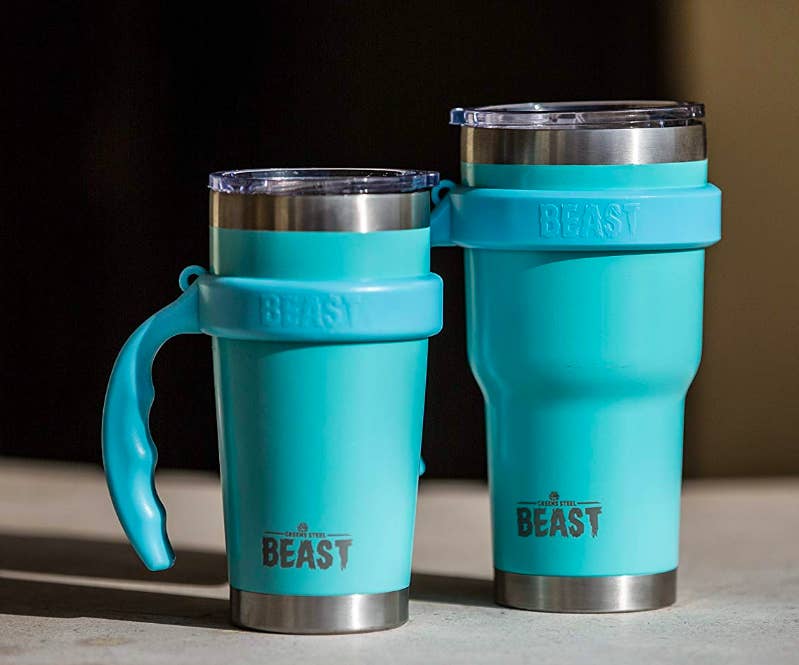 Greens Steel Handle for 20 oz Beast Tumbler Only | Beast Tumbler Handle Anti Slip Travel Mug Grip | Beast Cup Holder | Beast Tumbler Accessories | Li