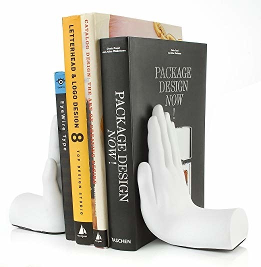 hand-shape bookends
