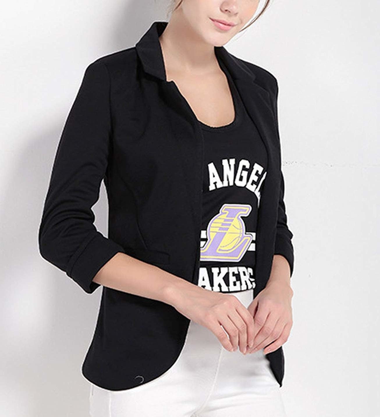 Promising review: "This is a great jacket to wear with many styles. It is very comfortable and easy to care for." —Cheryl A. RanierGet it from Amazon for $19.90+ (available in sizes S-XXL and two colors).