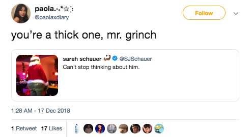 The worst. — You're a thicc one, Mr Grinch