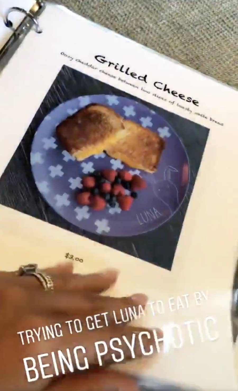 Chrissy Teigen Made An Actual Menu For Her Picky Eating Toddler And It S Hilariously Real