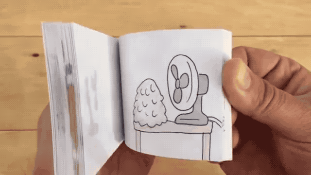 flip book animation cool gif