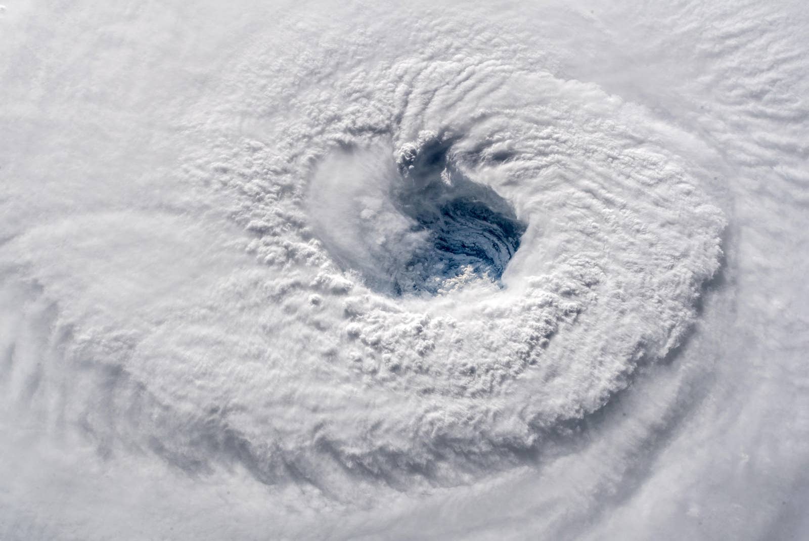 Hurricane Florence churns through the Atlantic Ocean toward the East Coast on Sept. 12.