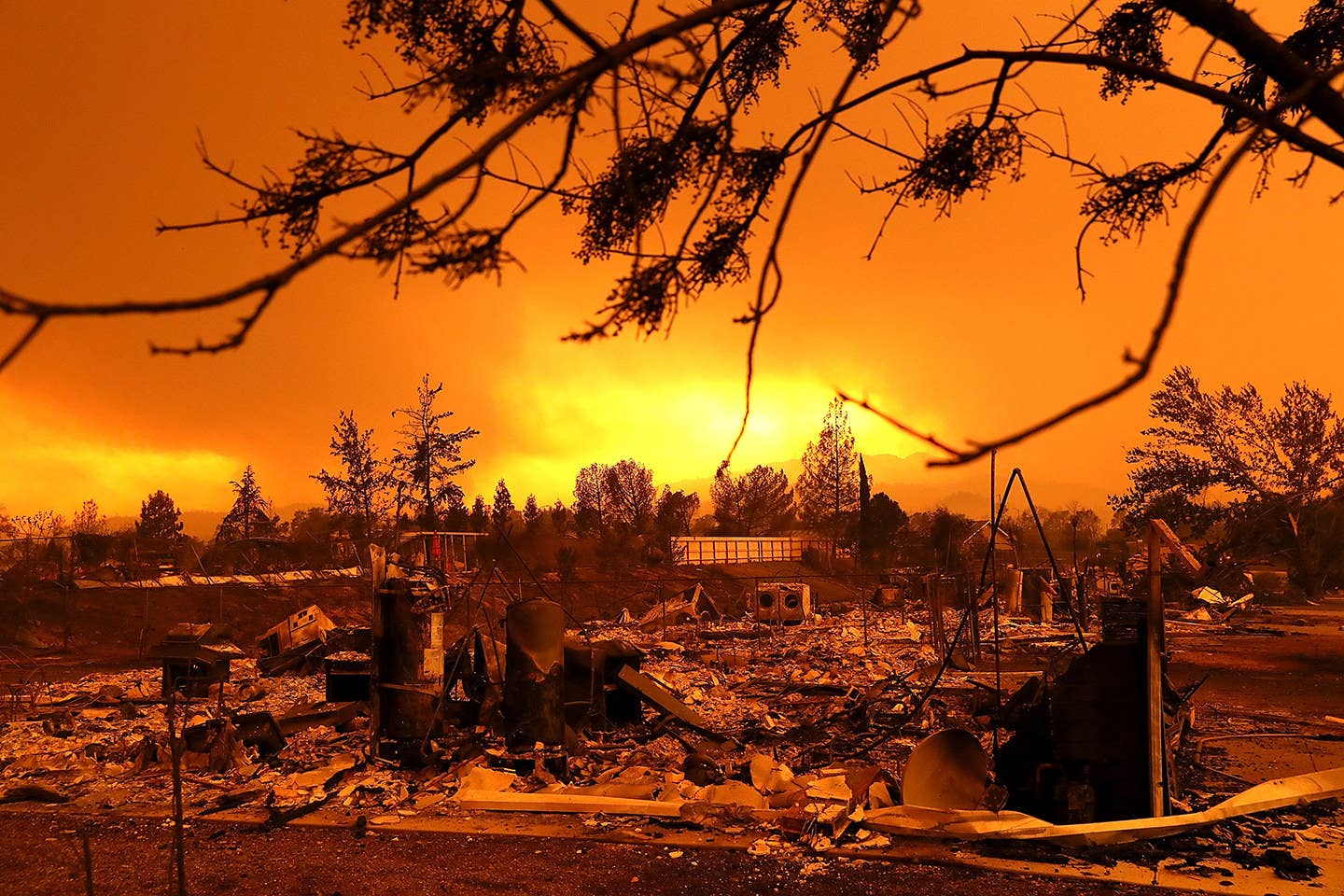 Homes destroyed by the Carr fire, Redding, California, July 27.