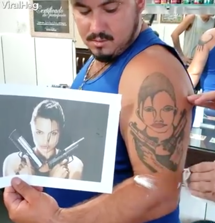 Angelina jolie bad tattoo
