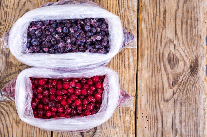 When fruits are at peak season, take advantage of great sales. Don't stress about buying too much because you can always freeze or can them.To freeze them, prepare them as you typically would (take the pits out, peel them, etc.) and freeze them on sheet trays before putting them in baggies. Canning fresh fruit takes a bit more effort, but allows you to enjoy them for the entire year (even in the dead of winter).