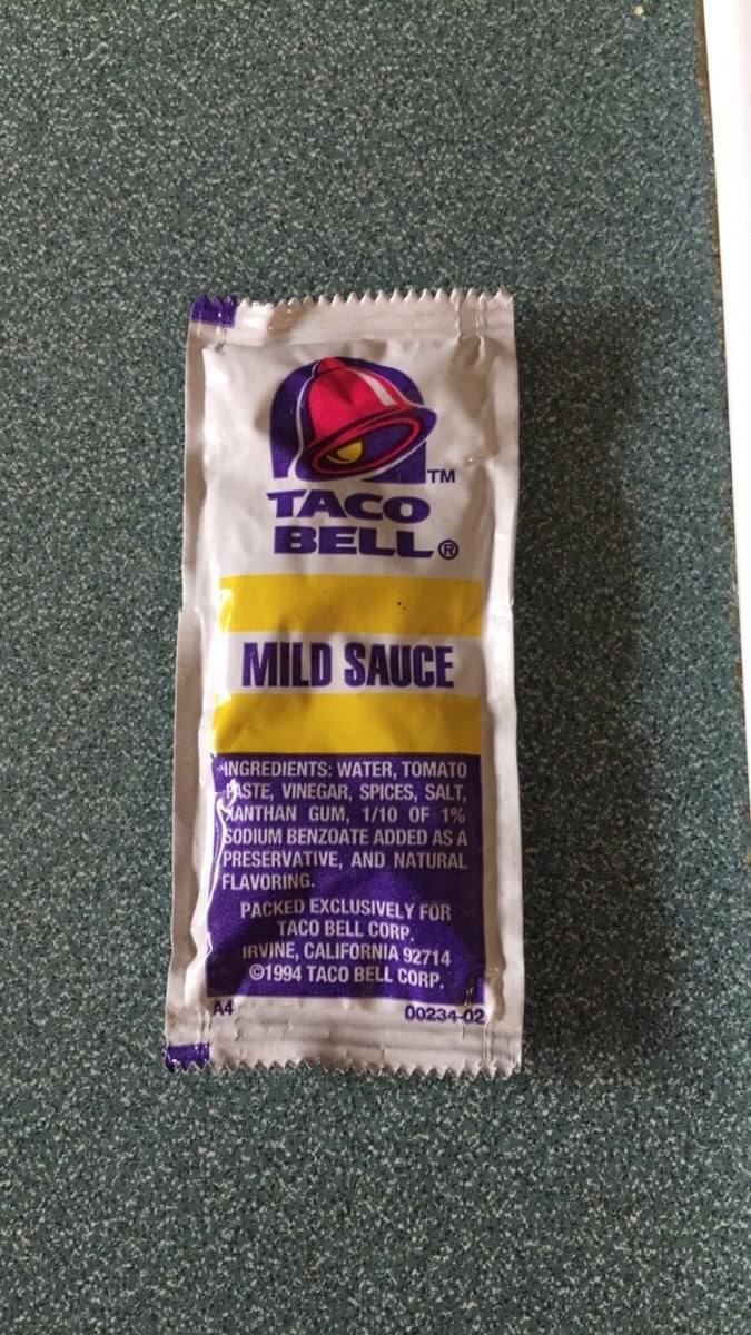 Taco Bell sauce packet