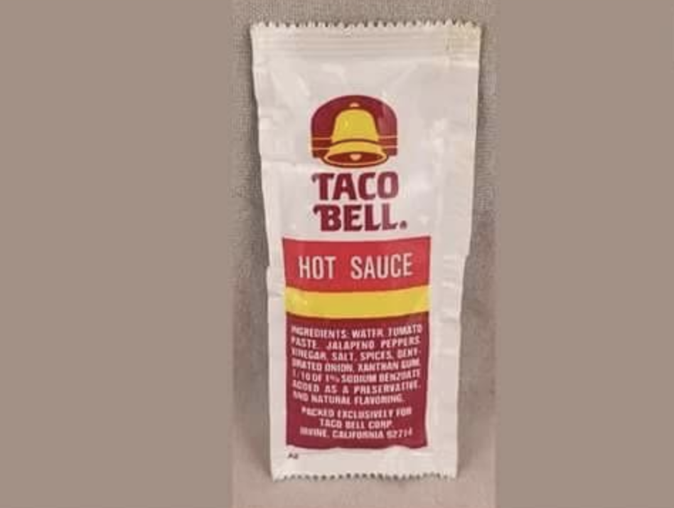 Taco Bell sauce packet