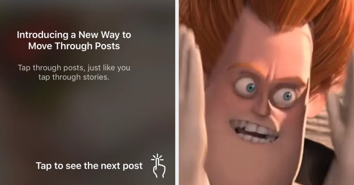 Instagram Changed Its Layout From Scrolling To Sideways