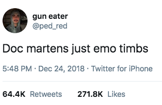 doc martens are just emo timbs