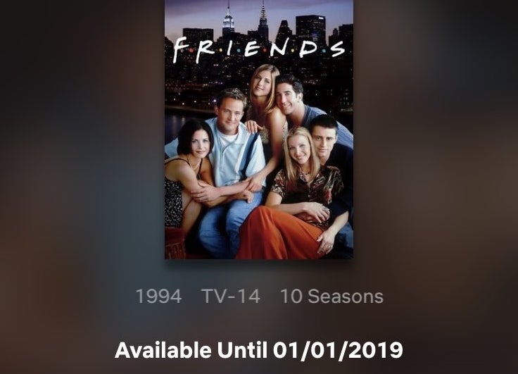 Friends' is leaving Netflix, won't be available to stream until May