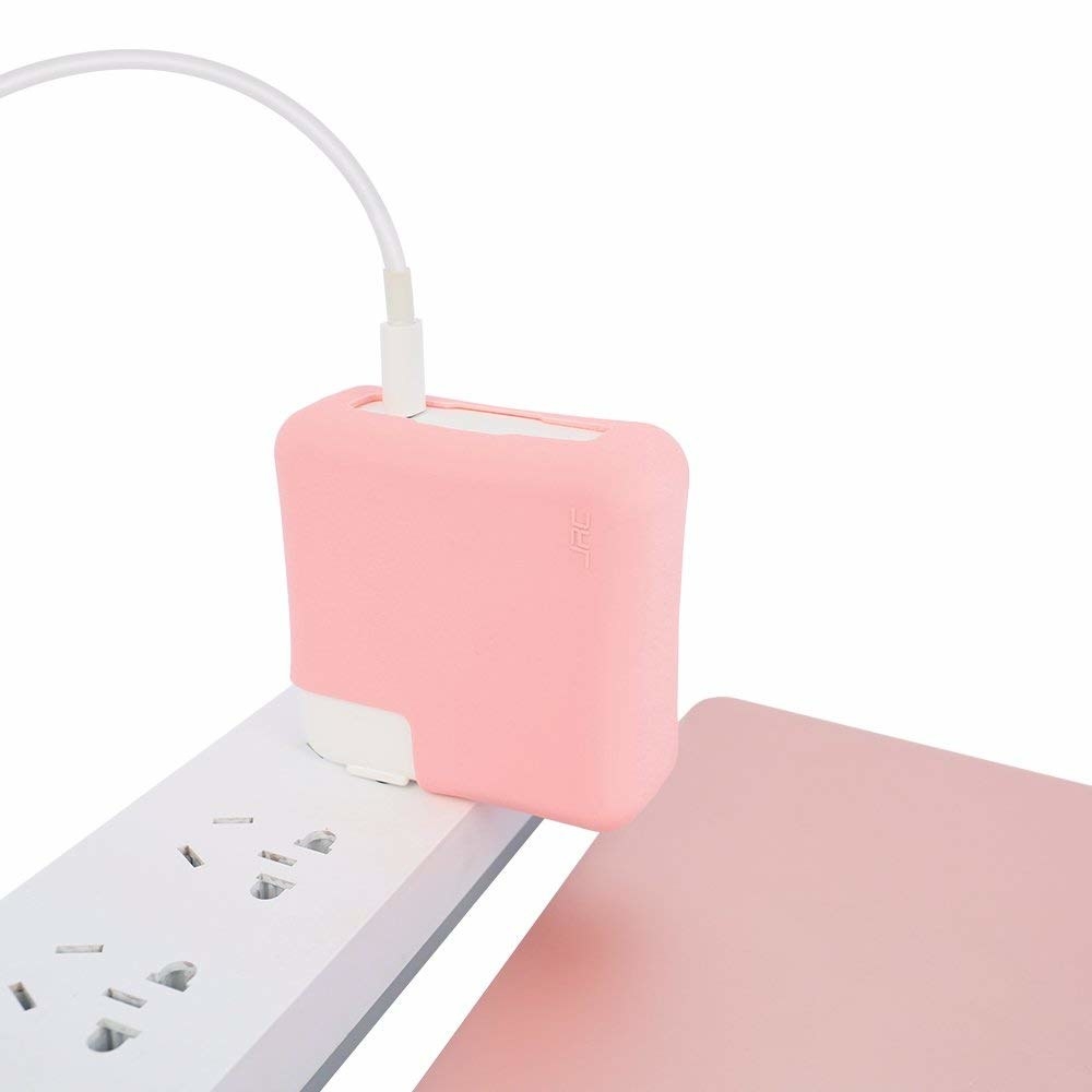 Promising review: "I wish I would have had this for my previous computer chargers. My other chargers are all scratched and banged up. I had to buy replacements. This cover is made out of silicone. Its a bit tough to put on at first because I was afraid to stretch it too much, but once it was on, its snug and theres now way its slipping out. It's smooth and will protect the charger! You've already spent so much for a MacBook, so why not buy this inexpensive case to protect your investment?" —CinGet it from Amazon for $9.99 (available in five colors and several sizes).
