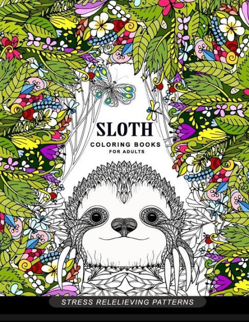 the sloth coloring book
