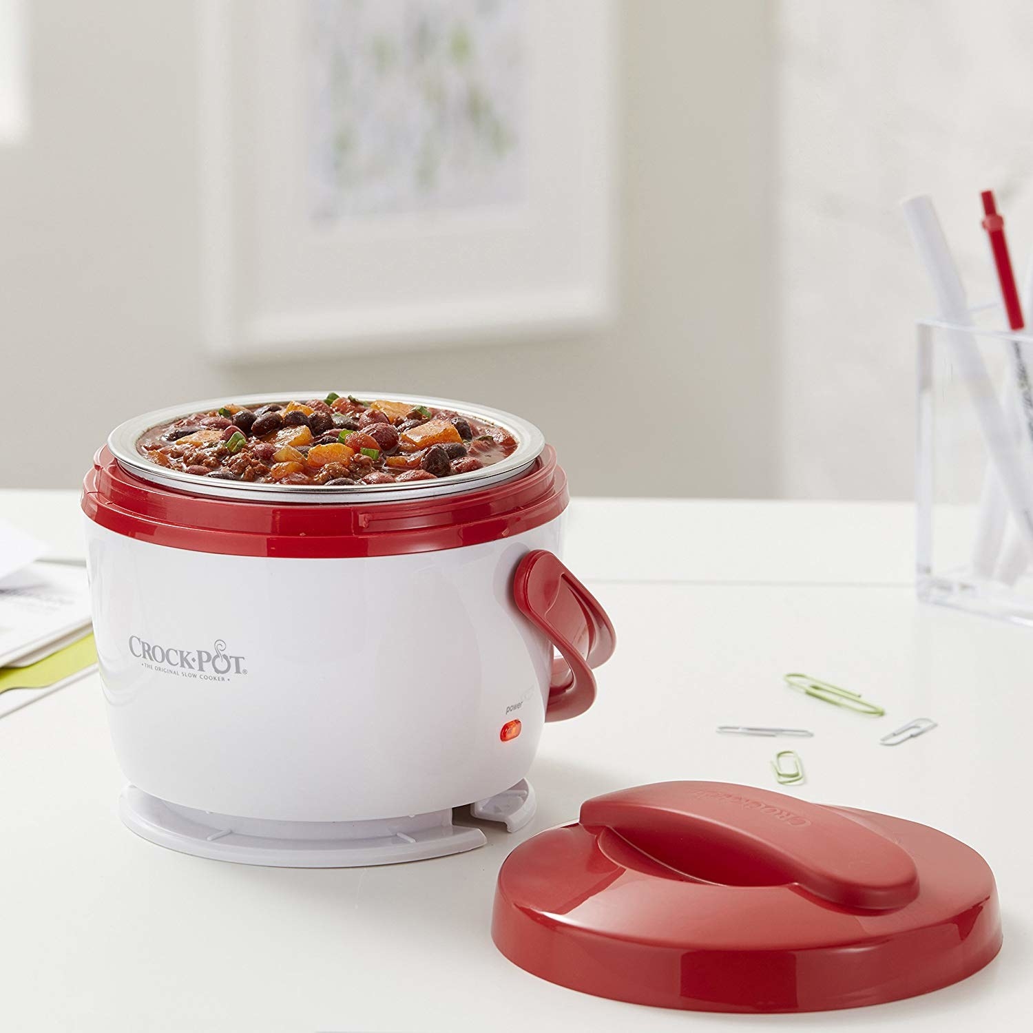 Lunch Crock 20oz Portable Food Warmer From Crock Pot -Soup chili