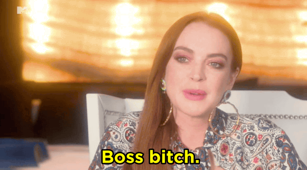 Then she snapped her fingers as she said "boss bitch." A mood.