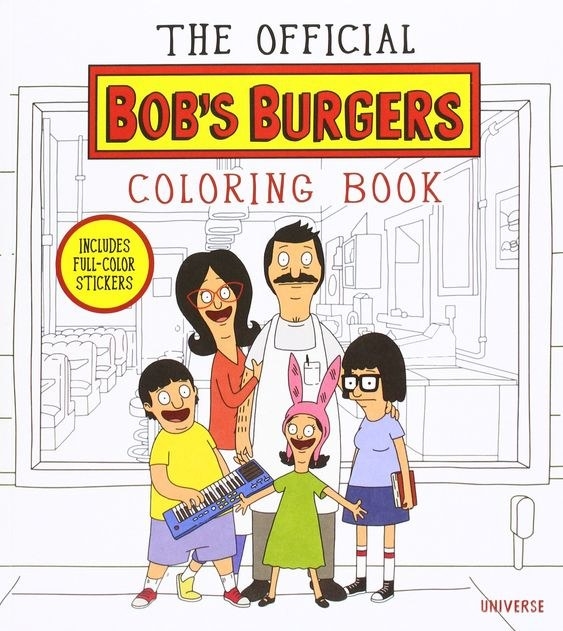 cover of the &quot;Bob&#x27;s Burgers&quot; coloring book