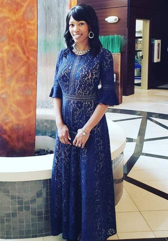 chinese dress ladies Blue Lace Embellished Midi Dress – self-portrait-US main image 1