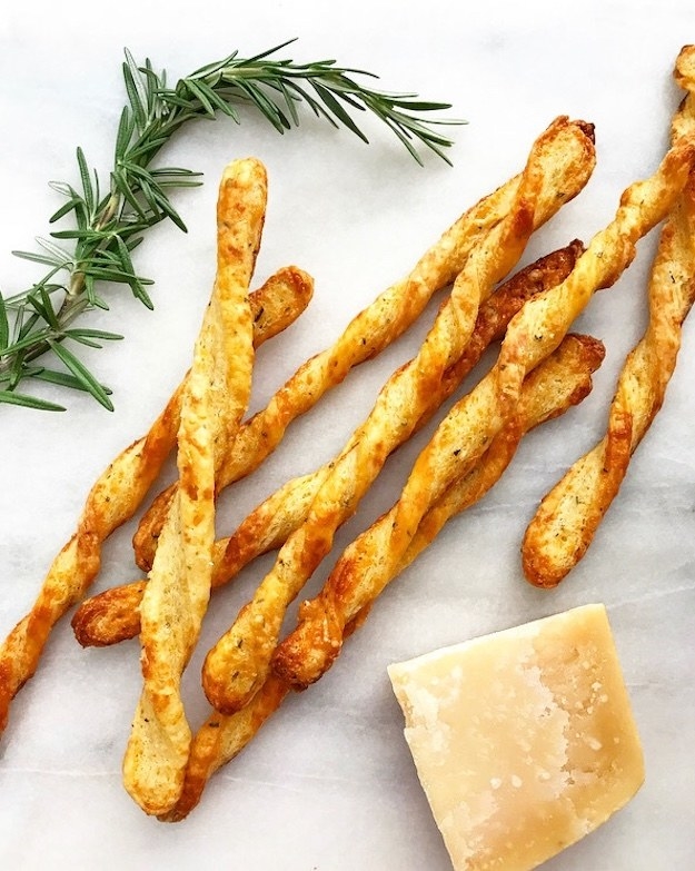 If you're leaning toward a savory gift, might I suggest these crispy, golden beauties. They're salty, flaky, and cheesy with a hint of fresh rosemary. Pop 'em in a jar, tie a strand of twine around it, and you've got yourself a perfect present. Get the recipe here.