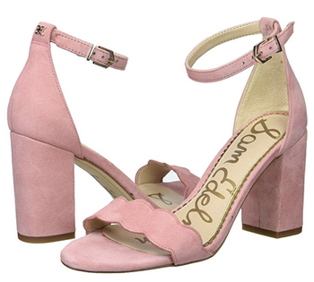 The heeled sandals in pink