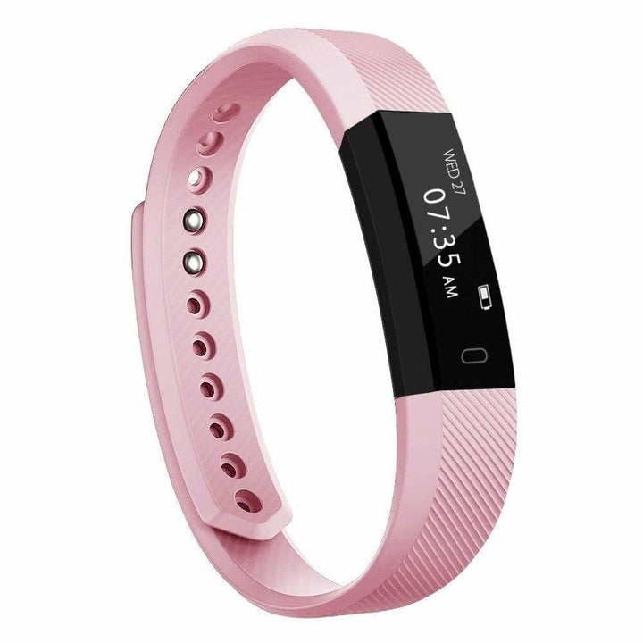 The fitness tracker in pink