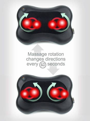 The massager, which changes direction ever 60 seconds