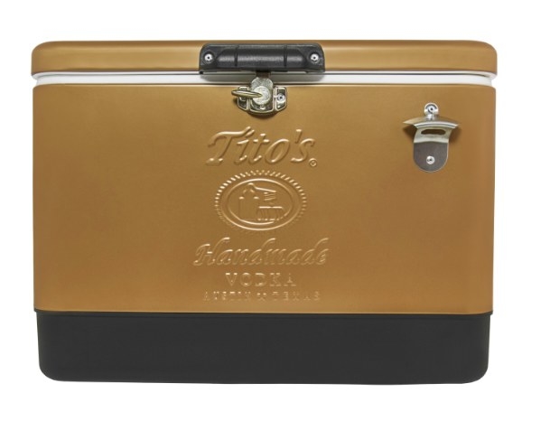 If your guy loves to tailgate, this copper cooler by Tito’s Handmade Vodka makes the perfect gift! This 54-quart cooler has a copper-color body and lid, stainless steel hardware and is embossed with Tito’s logo.Price: $150Retailers: www.titosvodka.com/store/misc