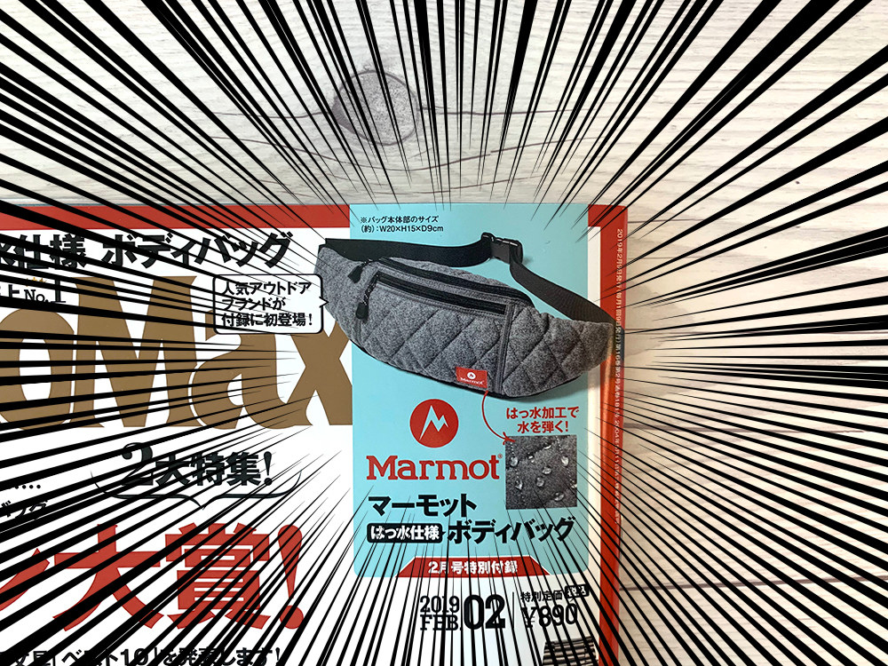 雑誌付録が今年もすごい！「マーモットじゃん」「このバッグ女子も