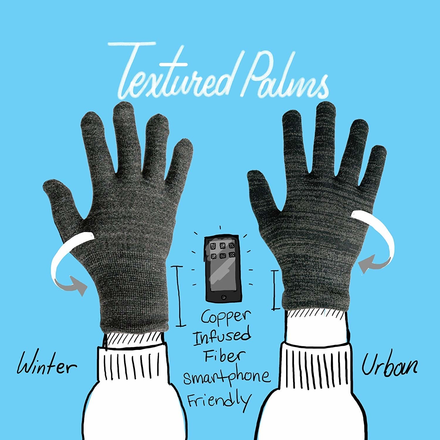 When exactly will spring be on the horizon?They come with grippy palms so you won't drop your coffee in the morning, and two different styles (a looser urban fit so you can text, or a snug winter knit that'll keep you nice and warm). Promising review: "The gloves are comfortable, the material is soft, the grip is grippy, and they keep my hands relatively warm while still letting me use a touchscreen without issue." —MasGet them from Amazon for $12.99+ (available in sizes S–XL and four colors).