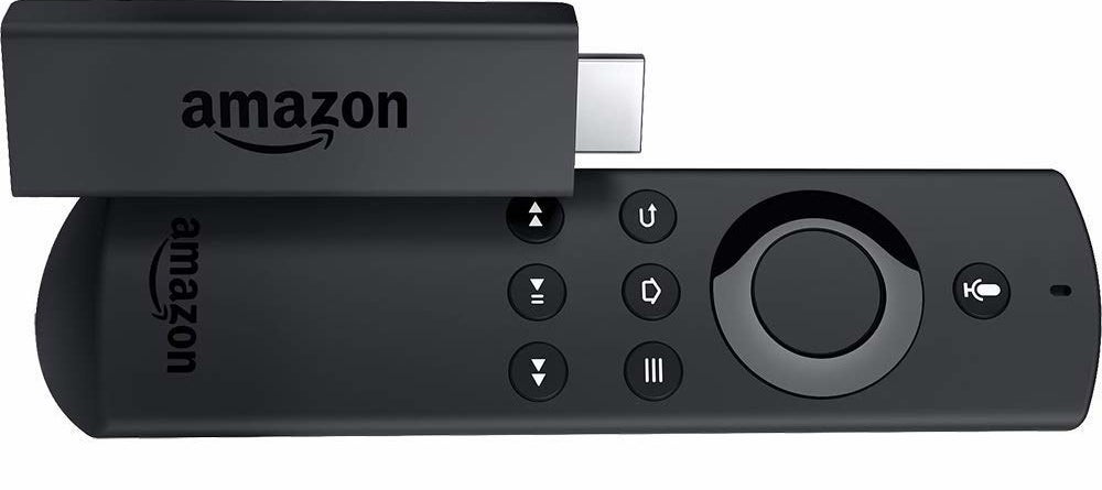 USB-shaped amazon fire stick and small remote